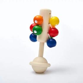 磨牙摇铃 0-1岁 | Naef Dolio经典木制彩球磨牙摇铃 益智玩具 | 瑞士设计，德国制造