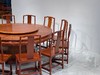 红桥红  家具严选  缅甸花梨（大果紫檀）  【198雕花牙边圆餐桌 十三件套】 商品缩略图5