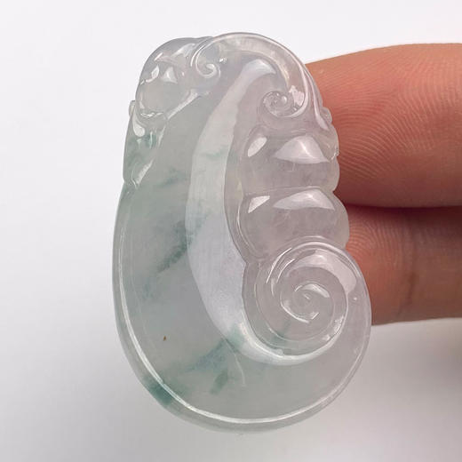 派瑞翡翠 翡翠挂件 糯种 飘蓝花 商品图1