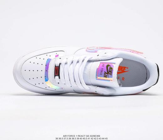 耐克Nike Air Force1 AF1白镭射纯白电玩像素空军低帮板鞋 商品图5