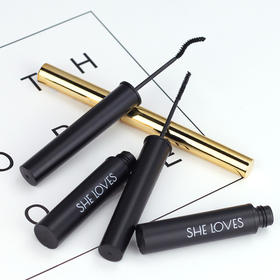 SHELOVES睫毛膏 细刷防水不晕染打底定型星空黑色睫毛膏美妆