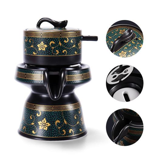 大唐红如意鎏金自动茶具