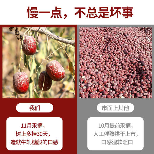 【2025新灰枣】【五谷未来】新疆若羌有机沙漠灰枣皮薄肉紧，可以当零食吃的枣，牛轧糖般的甜 商品图3