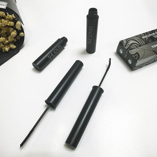 SHELOVES睫毛膏 细刷防水不晕染打底定型星空黑色睫毛膏美妆 商品图3