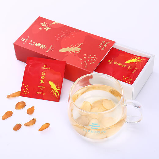 【红参茶】红参片蒸馏 16袋/盒 商品图3