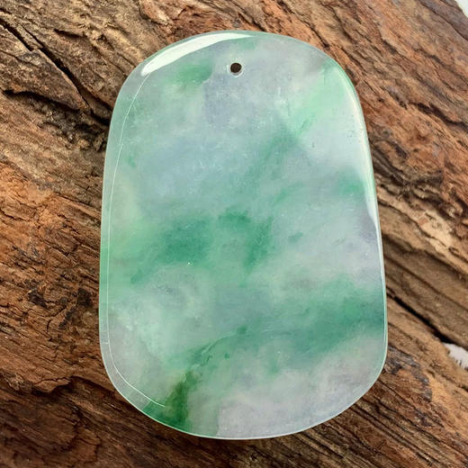 派瑞翡翠 翡翠挂件 糯种 飘绿花 商品图1