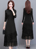 P-LCMNW360 连衣裙女秋冬2020年新款长款气质过膝配大衣针织打底裙子 商品缩略图1
