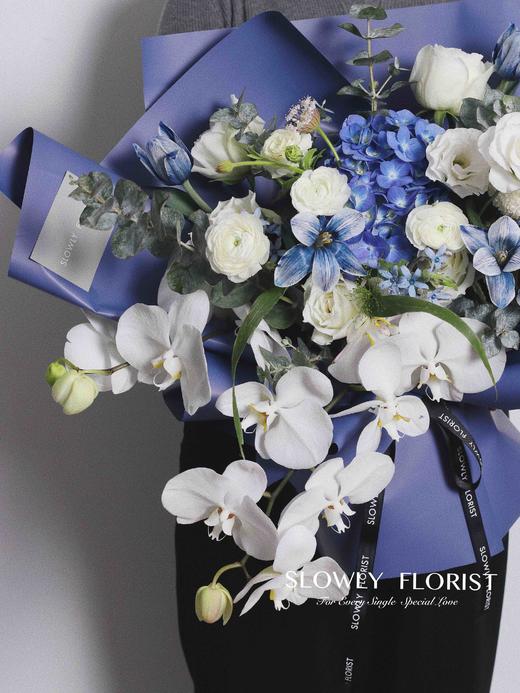 定制高端蓝调花束 商品图3