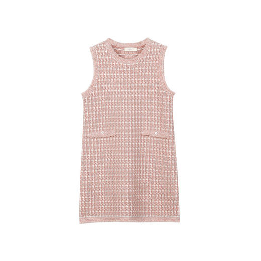 METTE羊绒世家童装无袖连衣裙2020秋冬新品中长款针织圆领套头衫 商品图7