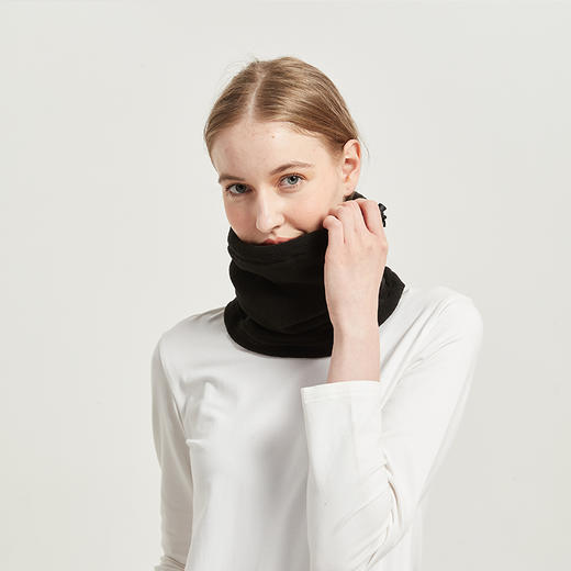 MOZOOD脖颈双护两用头套 围脖 时尚百搭脖颈 伸缩扣调节 可当帽子 可当脖套 防寒保暖 商品图1