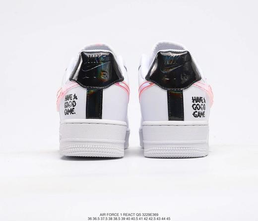 耐克Nike Air Force1 AF1白镭射纯白电玩像素空军低帮板鞋 商品图8