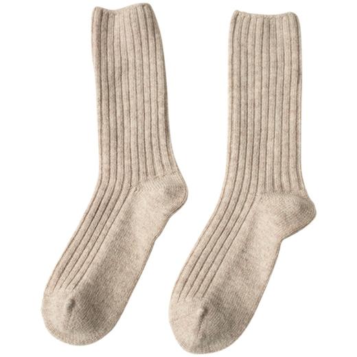 2020经典款女士山羊绒罗纹针织长袜 商品图4