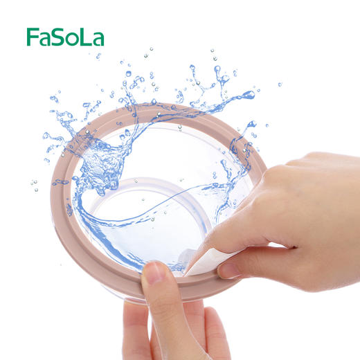 FaSoLa便携旅行硅胶折叠碗带盖泡面碗伸缩耐热户外野餐具旅游碗 商品图8