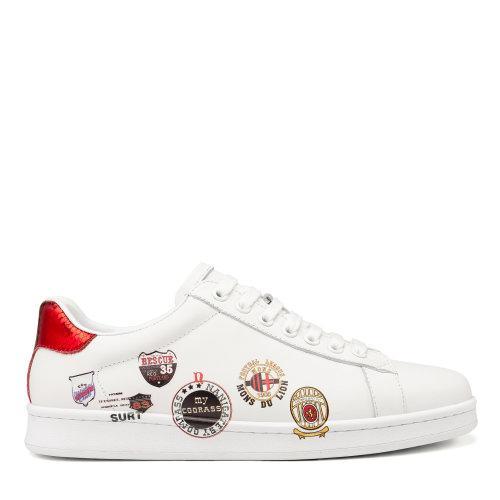 【20秋冬】Ferrero Ross/费列罗斯 牛皮 男士时尚涂鸦休闲鞋板鞋小白鞋 FR661001B 商品图0