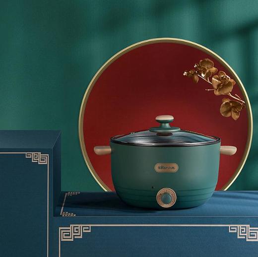 【家用电器】小熊*电热锅DRG-C30H1电煮锅小火锅家用多功能一体锅3升容量电炒锅 商品图1