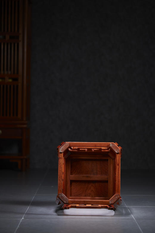红桥红  家具严选  缅甸花梨（大果紫檀）  【35 仿故宫文竹 方凳】 商品图6