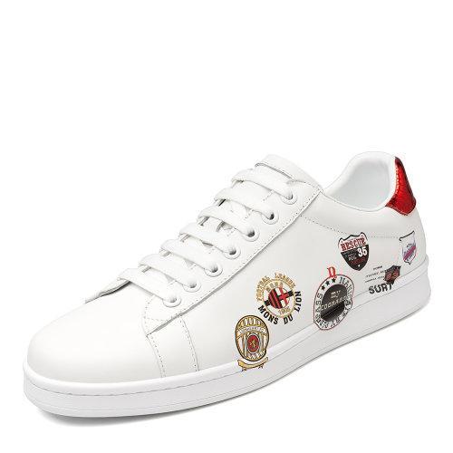 【20秋冬】Ferrero Ross/费列罗斯 牛皮 男士时尚涂鸦休闲鞋板鞋小白鞋 FR661001B 商品图1