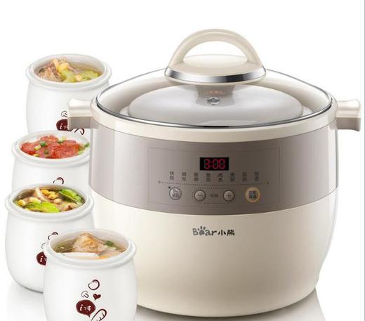 【小熊】*隔水电炖盅白瓷陶瓷电炖锅4.5升大容量一锅五胆DDZ-B45B2 商品图0