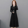 YW-TYH9912修身显瘦加绒加厚气质优雅保暖连衣裙 商品缩略图4