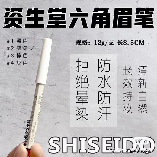 资生堂 六角眉笔/眉墨铅笔1.2g 商品图0