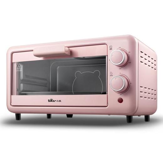 【家用电器】小熊家用迷你小电烤箱11升粉色电烤炉烤面包机DKX-D11B1 商品图0