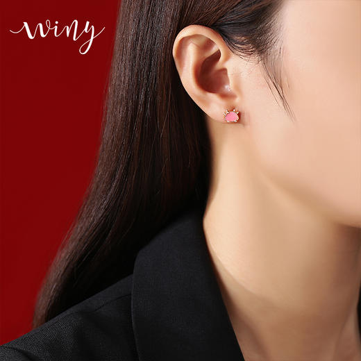 Winy925纯银吉祥牛耳钉送女友闺蜜节日生日礼物 商品图9