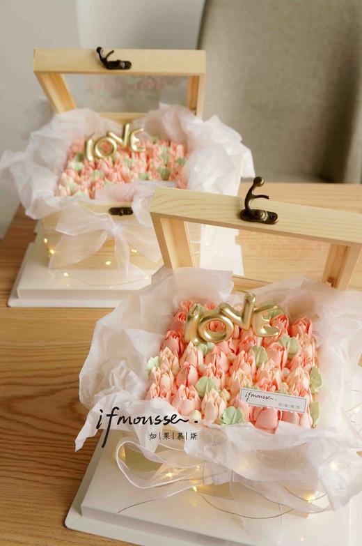 「女士」花盒蛋糕 花朵部分为奶油霜 商品图1