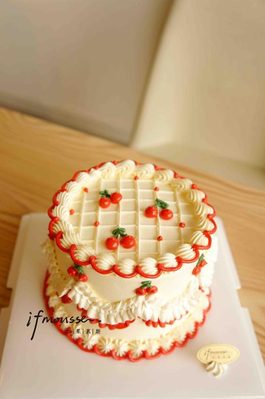 「女士」复古网格樱桃 商品图0