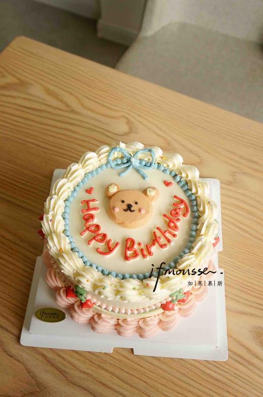 「女士」复古白边画小熊 商品图0