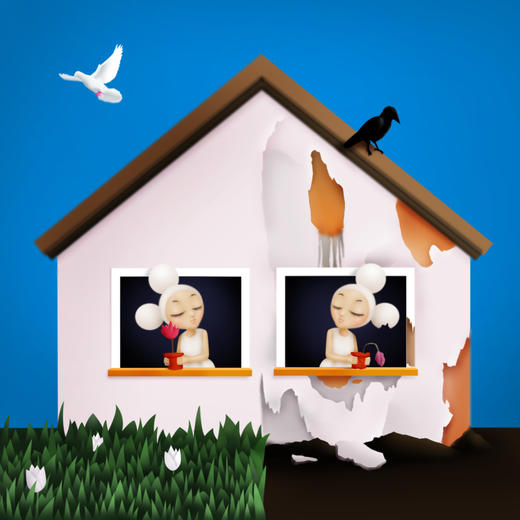 同样的阳光下有的花开有的花败-Ran版画-王欢 商品图0