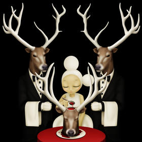 收获森林的人并不是种树人-Ran版画-王欢