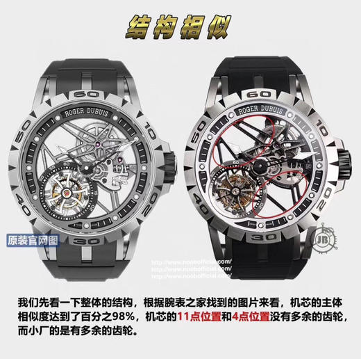 JB罗jie杜彼Excalibur Spidr（王z系列）RDDBEX0479。真陀飞轮手动上链机芯， 同步原装45mm*13mm的钛合金表壳 商品图1