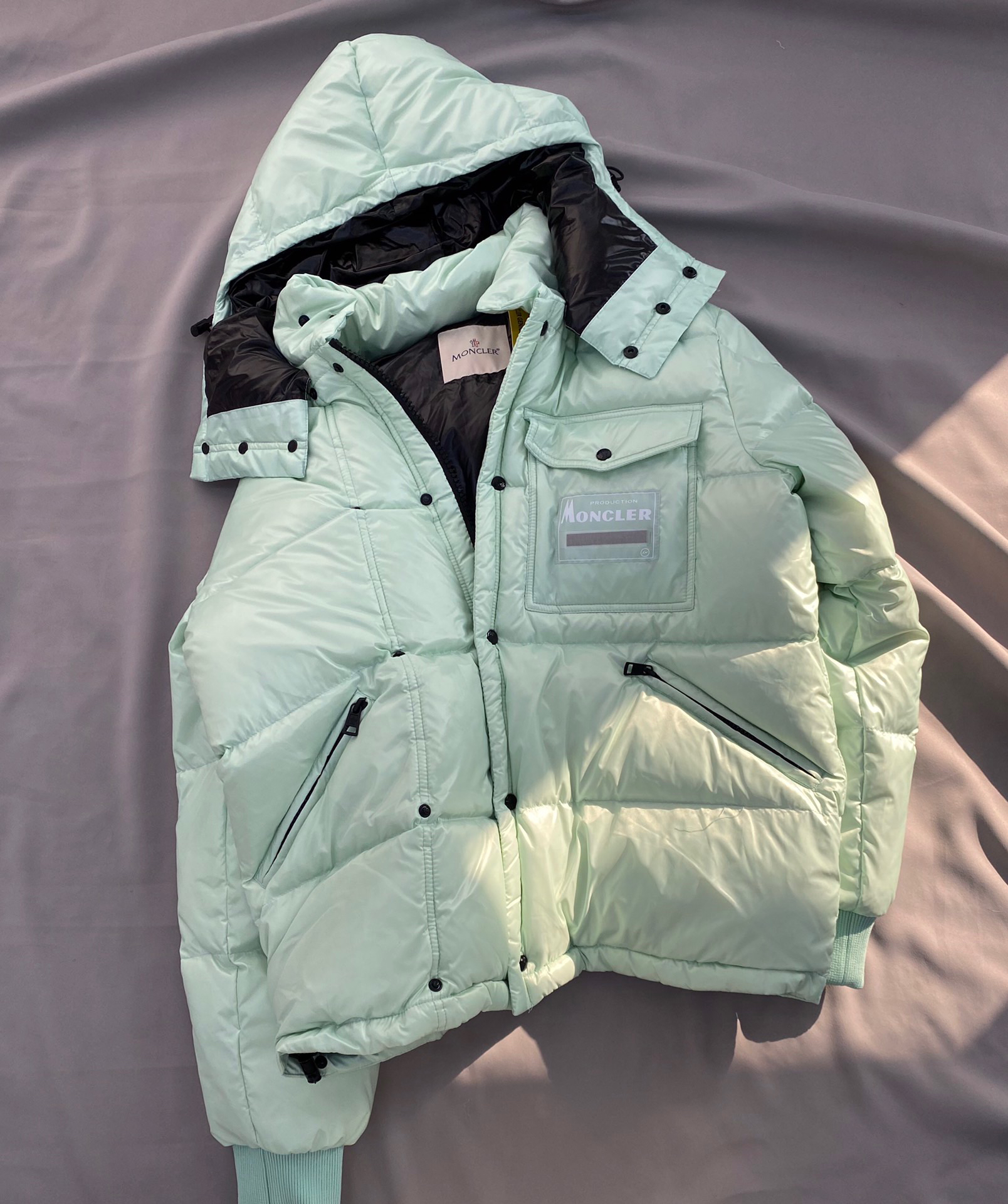 m家超美超酷藤原浩联名合作闪电73袖标羽绒服