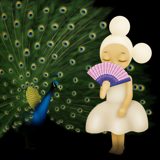 谦卑者夜间开放，骄傲者人前开放，通达者随时 开放-Ran版画-王欢 商品图0