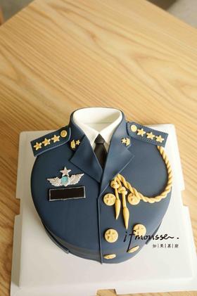 「翻糖定制」制服翻糖 警察 飞行员 税务 空军