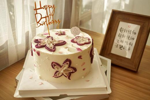 紫色豆沙花蛋糕 商品图0