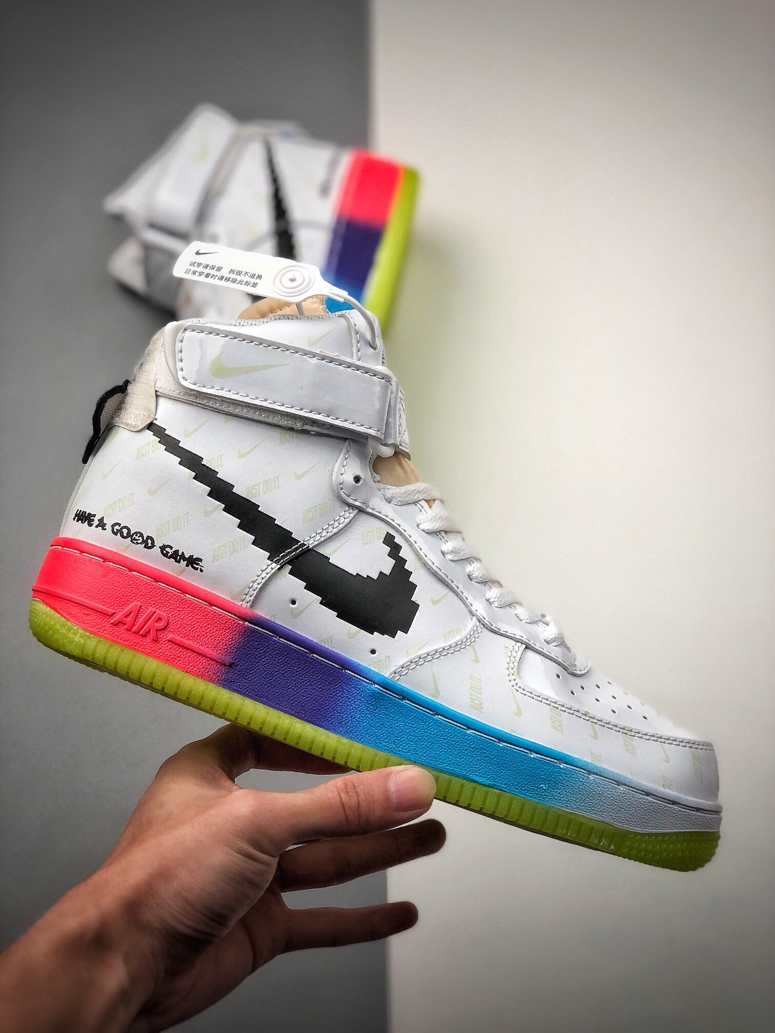 【电竞联名】天猫正品 专柜在售 nk air force one af1高帮 电玩配色