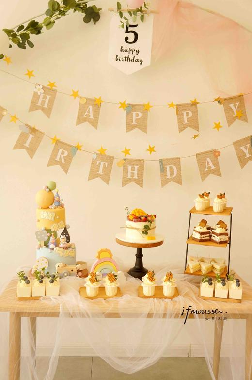 「甜品台」男孩女孩 百天生日宴 商品图0