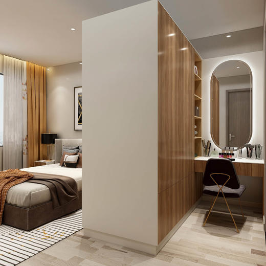 都市镜框梳妆台 商品图0