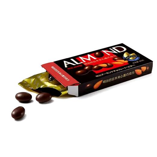 明治巴旦木坚果夹心黑巧克力80g 商品图3