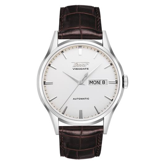 瑞士天梭tissot天梭手表简约唯思达时尚黑色皮带机械表天梭t