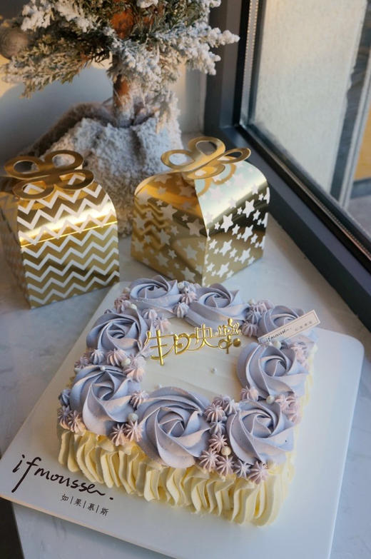 「女士」方形紫花 只有一层夹层 商品图0