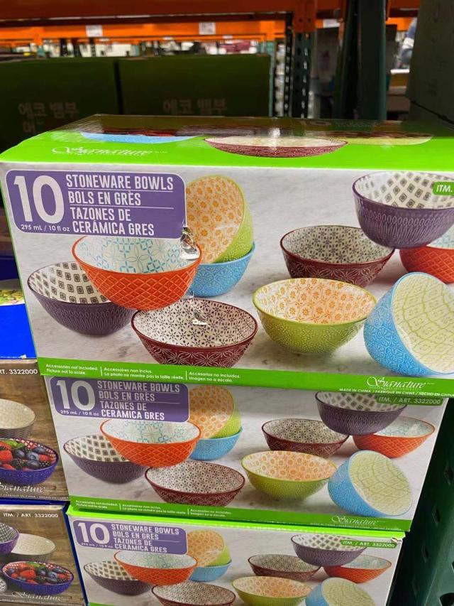 Signature Patterned Bowl Set 10P瑞典风餐具碗10件套装#3322000JPY带授权招加盟代理