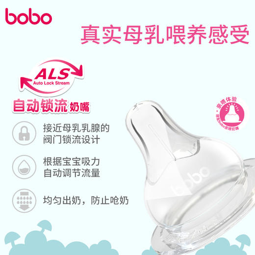 bobo乐儿宝蘑菇小金瓶PPSU宽口径宝宝奶瓶新生防漏耐摔BP1702 商品图1