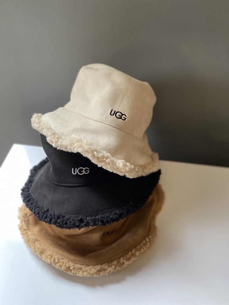 ugg火遍时尚圈羊羔毛渔夫帽
