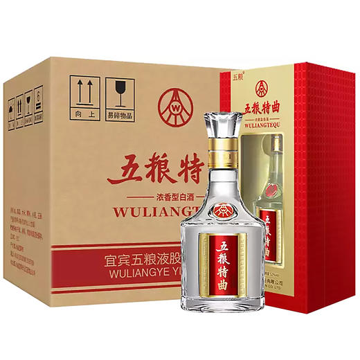 五粮特曲臻选 52度浓香型白酒批发 整箱500ml*6瓶包邮 商品图1