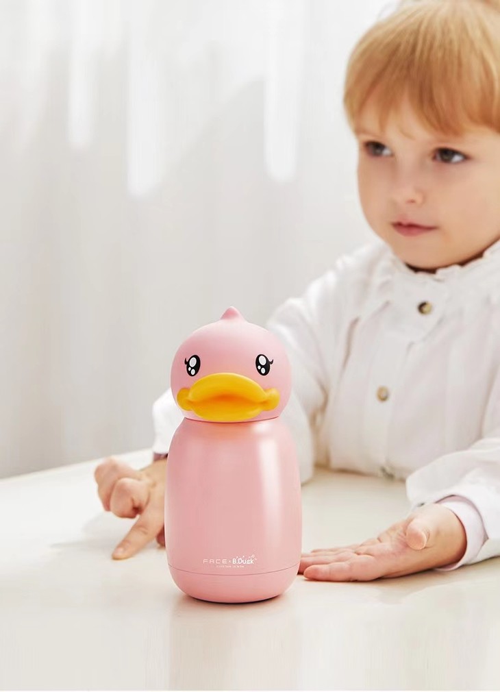 bduck小黄鸭保温杯316不锈钢小巧儿童超可爱网红ins便携水杯330ml