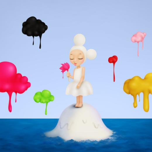 摘光花瓣还是花吗-Ran版画-王欢 商品图1