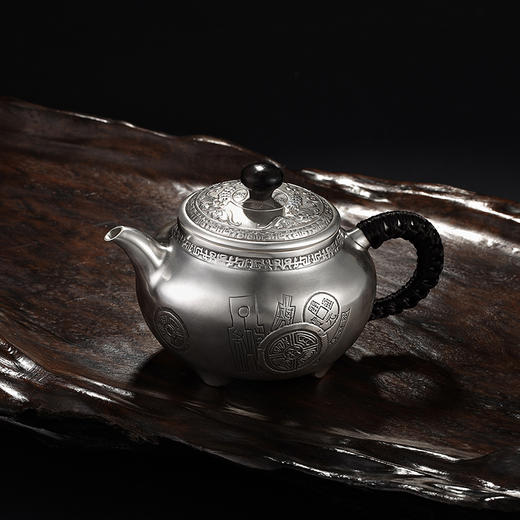 金玉满堂一壶三杯-银壶套装 商品图0