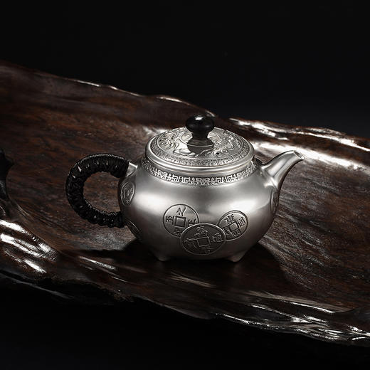 金玉满堂一壶三杯-银壶套装 商品图1